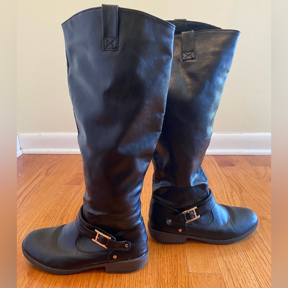 Bamboo Black Boots